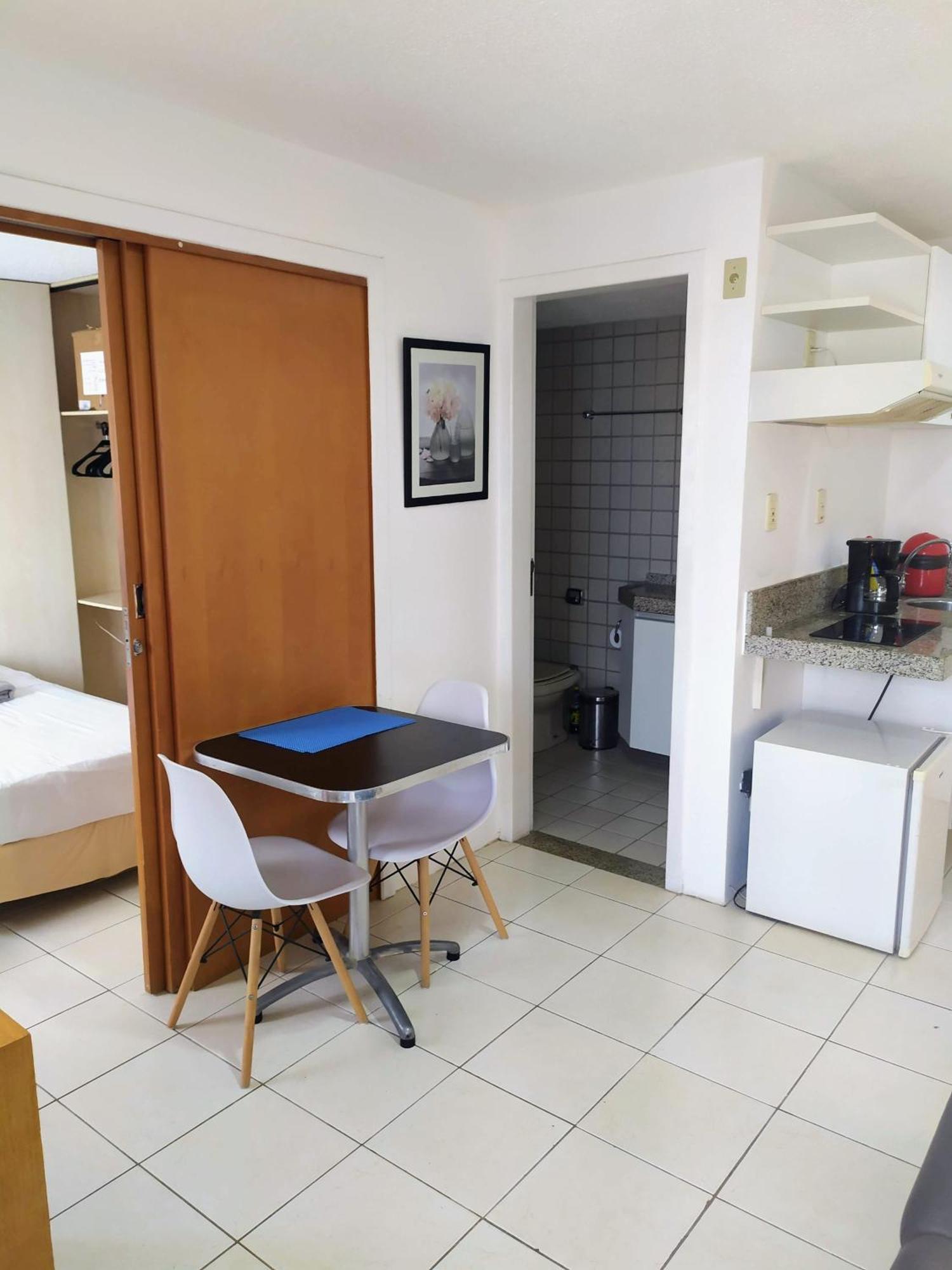 Vista Mar E Lagoa - Cozinha E Frigobar - Apartamento Flat Proximo A Praia São Luís Buitenkant foto