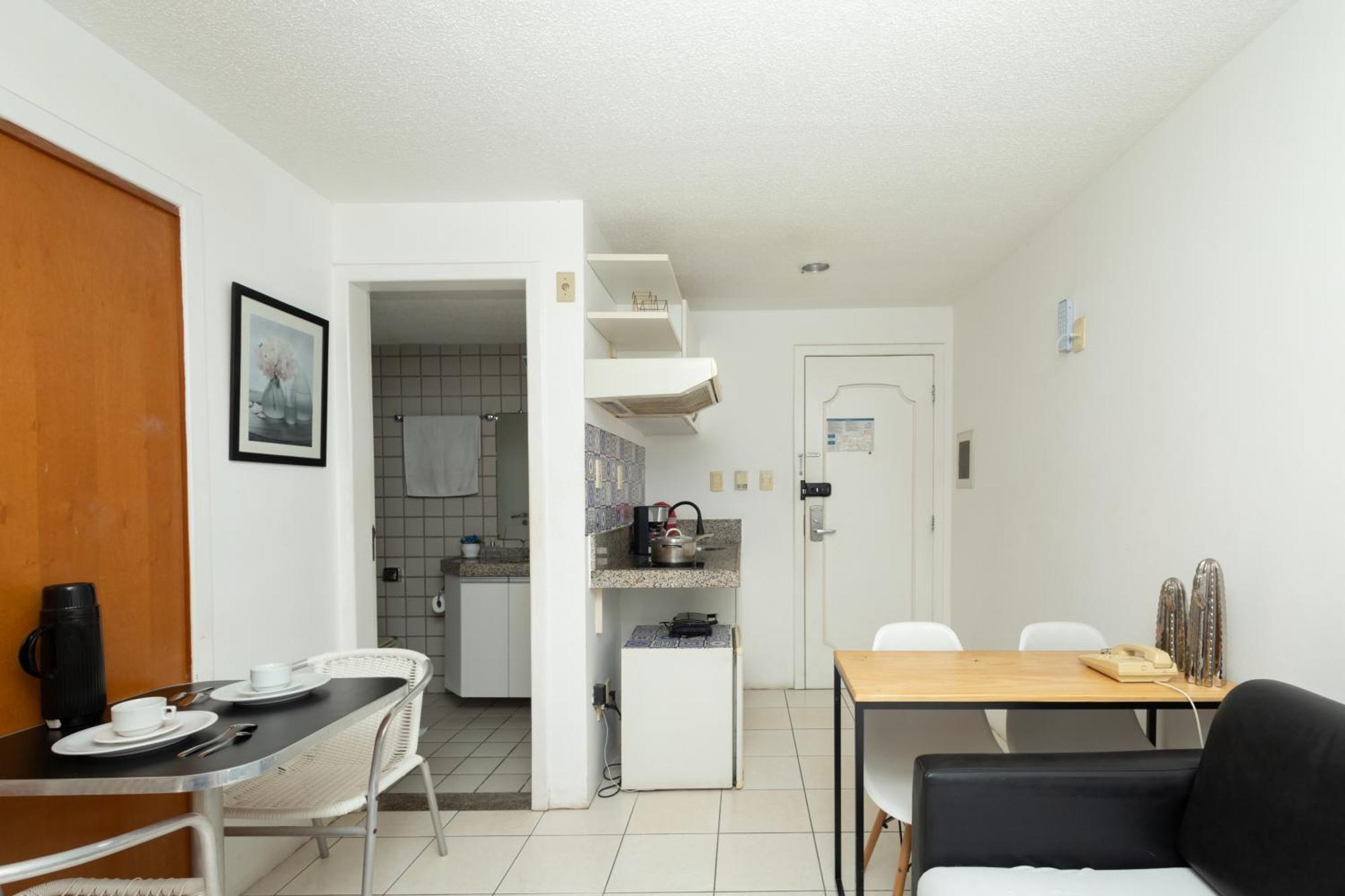 Vista Mar E Lagoa - Cozinha E Frigobar - Apartamento Flat Proximo A Praia São Luís Buitenkant foto