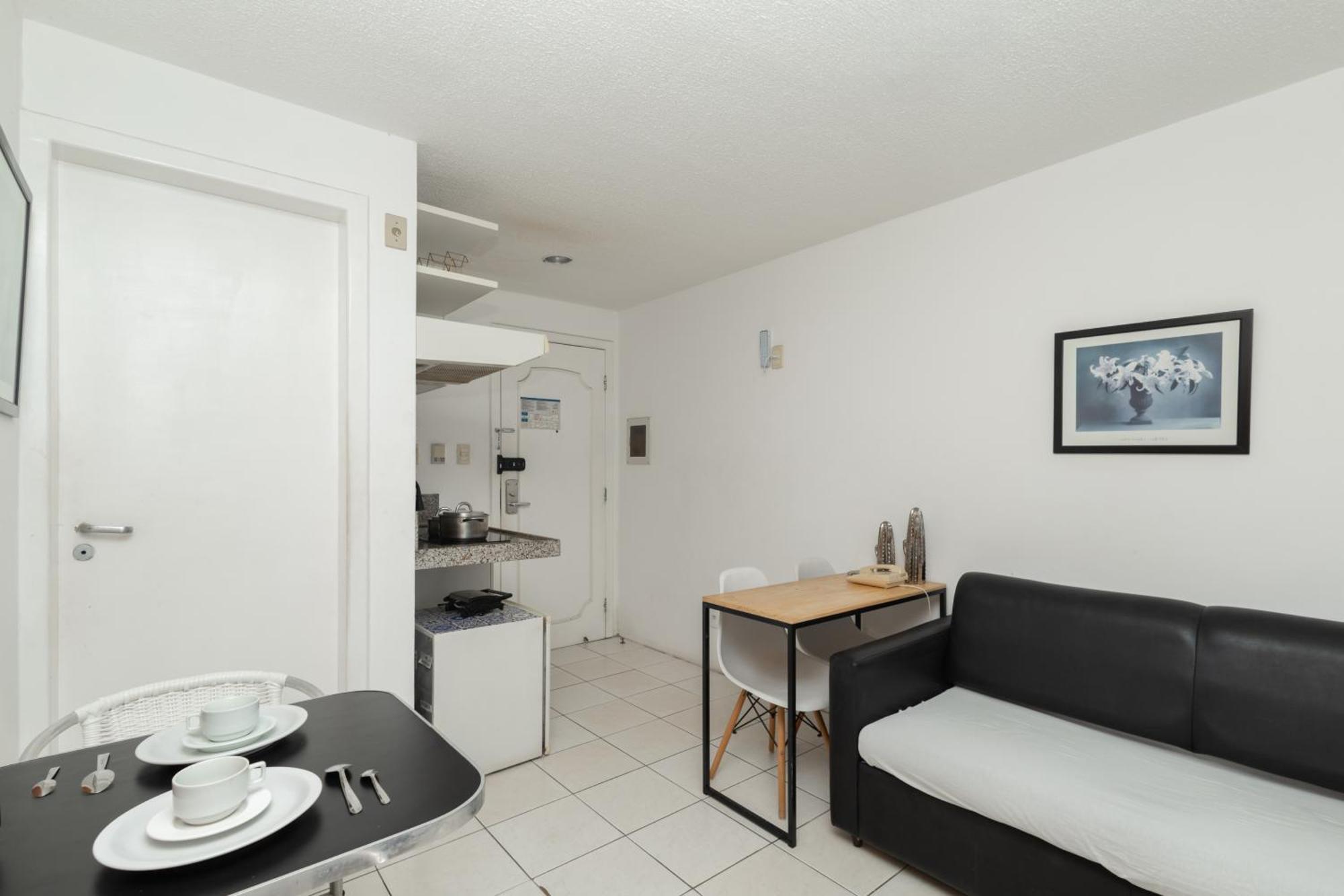 Vista Mar E Lagoa - Cozinha E Frigobar - Apartamento Flat Proximo A Praia São Luís Buitenkant foto